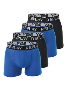 Боксеры Replay short 4er Pack, цвет blau/schwarz