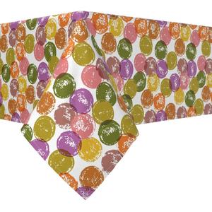 Прямоугольная скатерть, 100% хлопок, 60x104 дюйма, разноцветные точечные штампы.