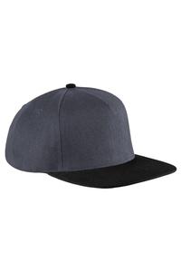 Оригинальная кепка Snapback с плоским козырьком (2 шт. в упаковке) Beechfield, серый