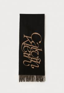 Шарф Calvin Klein BRUSHED MIDWEI, Black/Tan/Black