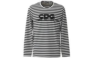 Футболка Comme Des Garcons с длинным рукавом в полоску CDG, черный