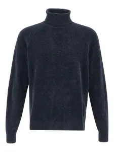 Водолазка с ребристым воротником RRD, синий