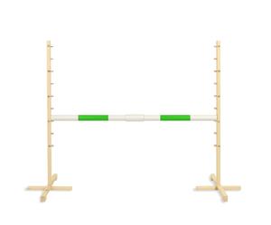Препятствие для прыжков на лошадке 160см, высота-120см, ширина 50мм – зеленое Super Hobby Horse