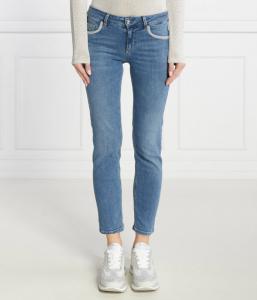 Джинсы женские Liu Jo короткие с декором карманов, синий