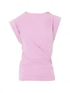 Вышитый топ с оборками Maisan Marant Etoile, розовый