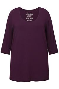 Рубашка Ulla Popken, темно-фиолетовый