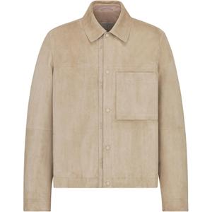 DIOR Куртка с воротником и застежкой на пуговицы, бежевая