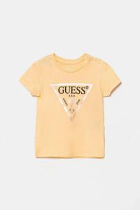 Футболка из хлопка для детей Guess, оранжевый