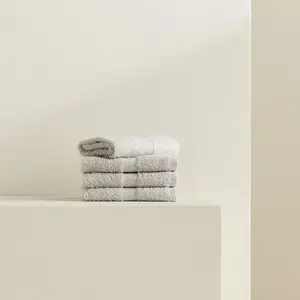 Набор из 4-х хлопковых туалетных полотенец 450 г/м2 Colors El Corte Inglés, серый