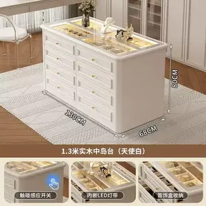 Yu Senyi Комод 68 мм для гостиной из массива дерева, 2 ящика, полностью собранный