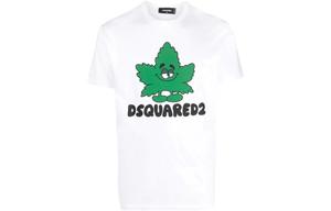 Футболка с принтом логотипа DSQUARED 2, белый
