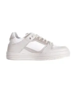 Белые кожаные кроссовки на резиновой подошве Gcds, белый