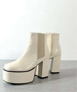 Ботинки челси на платформе 1571 Lovehunter, цвет Ivory Pu