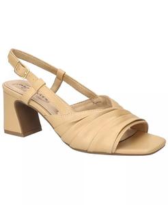 Женские сандалии Lucie Square Toe Easy Street, коричневый/бежевый