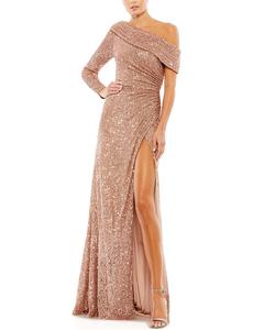 Макси-платье Mac Duggal, коричневый