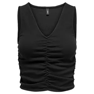 Футболка Only Nilan Life Sleeveless v neck, черный