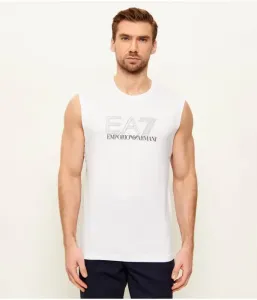 Майка regular fit Ea7, белый