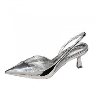 Женские туфли на высоком каблуке, серебристые/бронзовые CAOT, Silver 6.5Cm