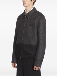 Lanvin двухцветная куртка-бомбер, серый