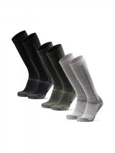 DANISH ENDURANCE Походные носки из мериносовой шерсти до колена, черные, светло-серые, зеленые