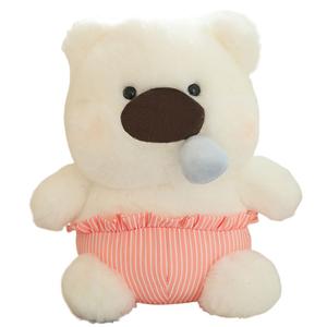 Плюшевая кукла Snotty Bear высотой 23см/35см/45см Tranquility and elegance, розовый