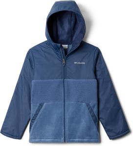 Columbia boys Steens Mtn II Novelty Hooded Fleece, Dark Mountain/Collegiate Navy