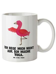 Кружка для йоги Фламинго большого размера с белой надписью Mr. & Mrs. Panda