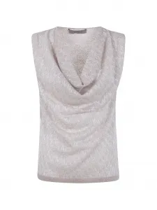 Топ с зигзагообразным узором D.Exterior, бежевый