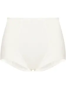 Атласные трусы-брифы с завышенной талией DOLCE & GABBANA, белый