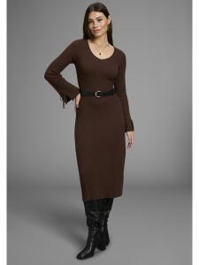 Bruno Banani Вязаное платье коричневого цвета