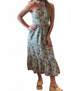 Утренняя слава миди-платье с запахом в зеленом Mint