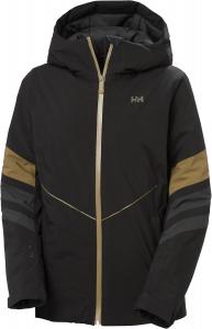 Женская горнолыжная куртка Helly Hansen Panorama Ins. Проклеенные швы, регулируемый капюшон, защита подбородка, вентиляция, карманы., 990 Black