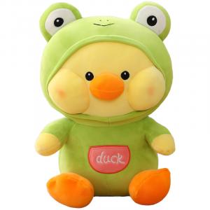 Плюшевая кукла Doodoo Duck высотой 35см/45см/60см/80см Mocha duck, зеленый