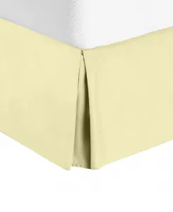 Премиальная юбка для кровати высотой 36 см, размер King Nestl, ванильно-желтый