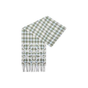 LOEWE Шелковый  шарф Mulberry вязаный, женский, светло-серый