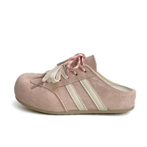 City camel Женские противоскользящие тапочки с закрытым носком на резиновой подошве розовые, цвет Pink