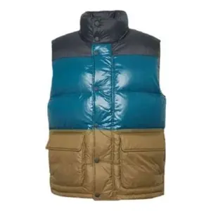 Жилет down quilted vest 'olive metallic green' Converse, зеленый