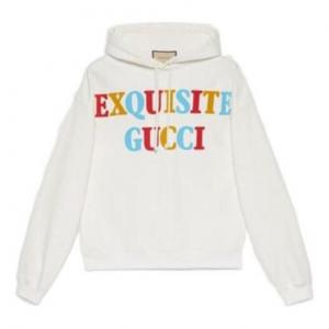 Толстовка exquisite logo hooded sweatshirt 'white' Gucci, белый