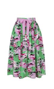 Юбка средней длины Hell Bunny Kai Skirt, разноцветный