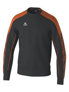 Erima Взрослая толстовка унисекс, черно-оранжевого цвета