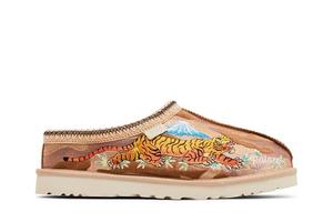 Шлепанцы UGG Palace x Tasman Slipper Chestnut Camo, коричневый