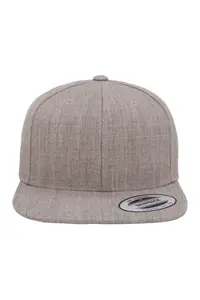 Классическая кепка Snapback премиум-класса Yupoong, серый
