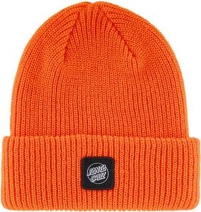 SANTA CRUZ Cruz Label Beanie Long Shoreman Hat Safety Orange OS Unisex