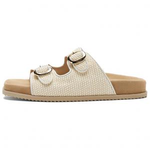 Тапочки-слайды женские, устойчивые к истиранию NINE WEST, Ecru