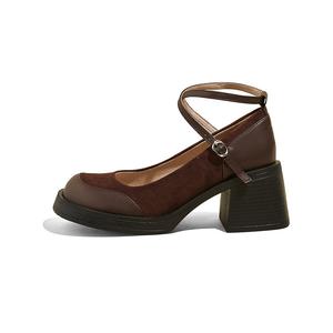 Женские туфли на высоком каблуке A poinsettia princess, коричневый