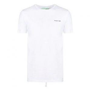 Футболка chest alphabet logo slim fit short sleeve white Off-White, белый