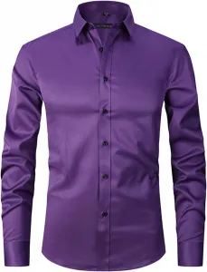 Мужские рубашки с длинным рукавом regular fit, casual, stretch