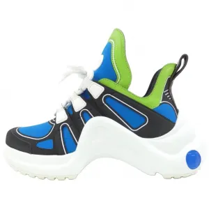 LOUIS VUITTON Низкие массивные кроссовки women's blue