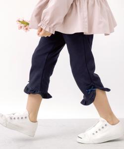 Брюки-капри с оборками