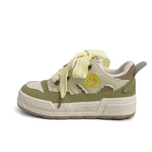 City camel Дышащие женские скейтерские кеды лоу топ лимон, цвет Lemon